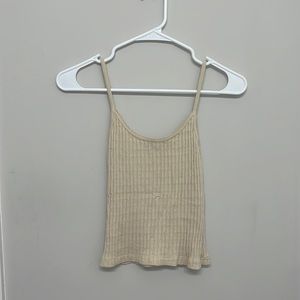 beige brandy melville tank: one size